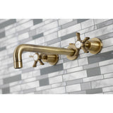 Hamilton Two-Handle 3-Hole Wall Mount Roman Tub Faucet