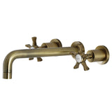 Hamilton Two-Handle 3-Hole Wall Mount Roman Tub Faucet