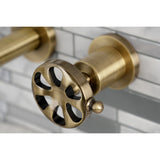 Belknap Two-Handle 3-Hole Wall Mount Roman Tub Faucet