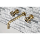 Belknap Two-Handle 3-Hole Wall Mount Roman Tub Faucet