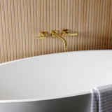 Whitaker Two-Handle 3-Hole Wall Mount Roman Tub Faucet