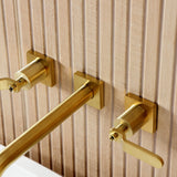 Whitaker Two-Handle 3-Hole Wall Mount Roman Tub Faucet