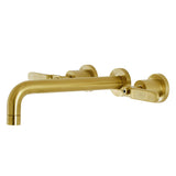 Whitaker Two-Handle 3-Hole Wall Mount Roman Tub Faucet