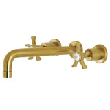 Hamilton Two-Handle 3-Hole Wall Mount Roman Tub Faucet