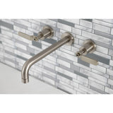 Whitaker Two-Handle 3-Hole Wall Mount Roman Tub Faucet