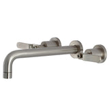 Whitaker Two-Handle 3-Hole Wall Mount Roman Tub Faucet