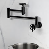 Belknap Two-Handle Wall Mount Pot Filler