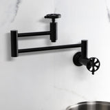 Belknap Two-Handle Wall Mount Pot Filler