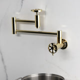 Belknap Two-Handle Wall Mount Pot Filler