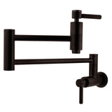 Concord Two-Handle 1-Hole Wall Mount Pot Filler