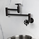 Belknap Two-Handle Wall Mount Pot Filler