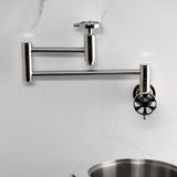 Belknap Two-Handle Wall Mount Pot Filler