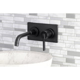 Continental Single-Handle 2-Hole Wall Mount Bathroom Faucet