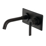 Continental Single-Handle 2-Hole Wall Mount Bathroom Faucet