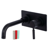 Kaiser Single-Handle 2-Hole Wall Mount Bathroom Faucet