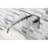 Continental Single-Handle 2-Hole Wall Mount Bathroom Faucet