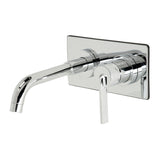 Continental Single-Handle 2-Hole Wall Mount Bathroom Faucet