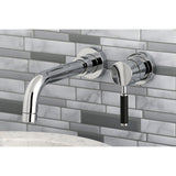 Kaiser Single-Handle 2-Hole Wall Mount Bathroom Faucet