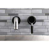 Kaiser Single-Handle 2-Hole Wall Mount Bathroom Faucet