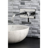 Kaiser Single-Handle 2-Hole Wall Mount Bathroom Faucet