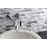 Kaiser Single-Handle 2-Hole Wall Mount Bathroom Faucet