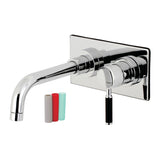 Kaiser Single-Handle 2-Hole Wall Mount Bathroom Faucet