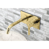 Continental Single-Handle 2-Hole Wall Mount Bathroom Faucet