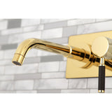 Kaiser Single-Handle 2-Hole Wall Mount Bathroom Faucet