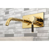 Kaiser Single-Handle 2-Hole Wall Mount Bathroom Faucet