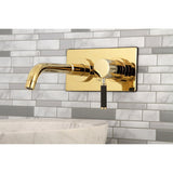 Kaiser Single-Handle 2-Hole Wall Mount Bathroom Faucet