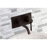 Continental Single-Handle 2-Hole Wall Mount Bathroom Faucet