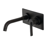 Continental Single-Handle 2-Hole Wall Mount Bathroom Faucet