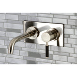 Kaiser Single-Handle 2-Hole Wall Mount Bathroom Faucet