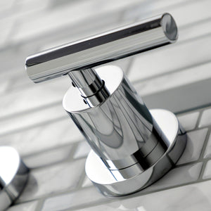 Manhattan Double-Handle 3-Hole Wall Mount Bathroom Faucet