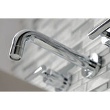 Manhattan Double-Handle 3-Hole Wall Mount Bathroom Faucet