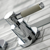 Kaiser Double-Handle 3-Hole Wall Mount Bathroom Faucet