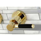 Kaiser Double-Handle 3-Hole Wall Mount Bathroom Faucet