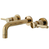 Concord Double-Handle 3-Hole Wall Mount Bathroom Faucet