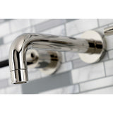 Kaiser Double-Handle 3-Hole Wall Mount Bathroom Faucet