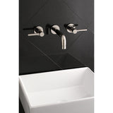 Concord Double-Handle 3-Hole Wall Mount Bathroom Faucet