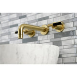 Kaiser Double-Handle 3-Hole Wall Mount Bathroom Faucet