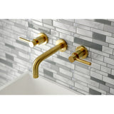 Concord Double-Handle 3-Hole Wall Mount Bathroom Faucet