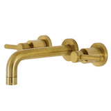 Concord Double-Handle 3-Hole Wall Mount Bathroom Faucet