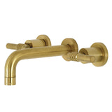 Milano Double-Handle 3-Hole Wall Mount Bathroom Faucet