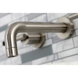 Kaiser Double-Handle 3-Hole Wall Mount Bathroom Faucet