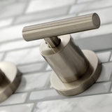 Manhattan Double-Handle 3-Hole Wall Mount Bathroom Faucet