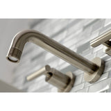 Manhattan Double-Handle 3-Hole Wall Mount Bathroom Faucet