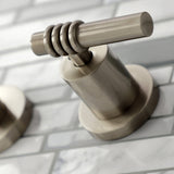 Milano Double-Handle 3-Hole Wall Mount Bathroom Faucet