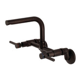 Concord Two-Handle 2-Hole Wall Mount Kitchen Faucet