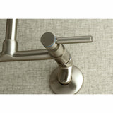 Concord Two-Handle 2-Hole Wall Mount Kitchen Faucet